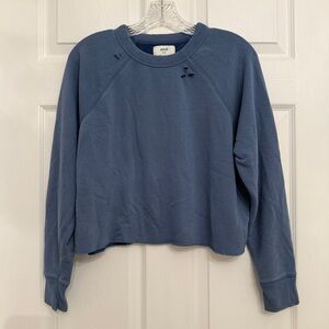 {Aerie} Blue Crew Neck Long Sleeve Sweatshirt Loungewear| XS